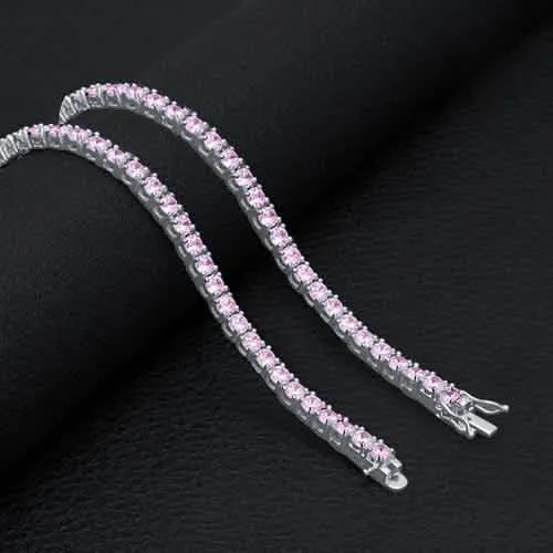 Elegant 3MM 925 Silver Tennis Choker