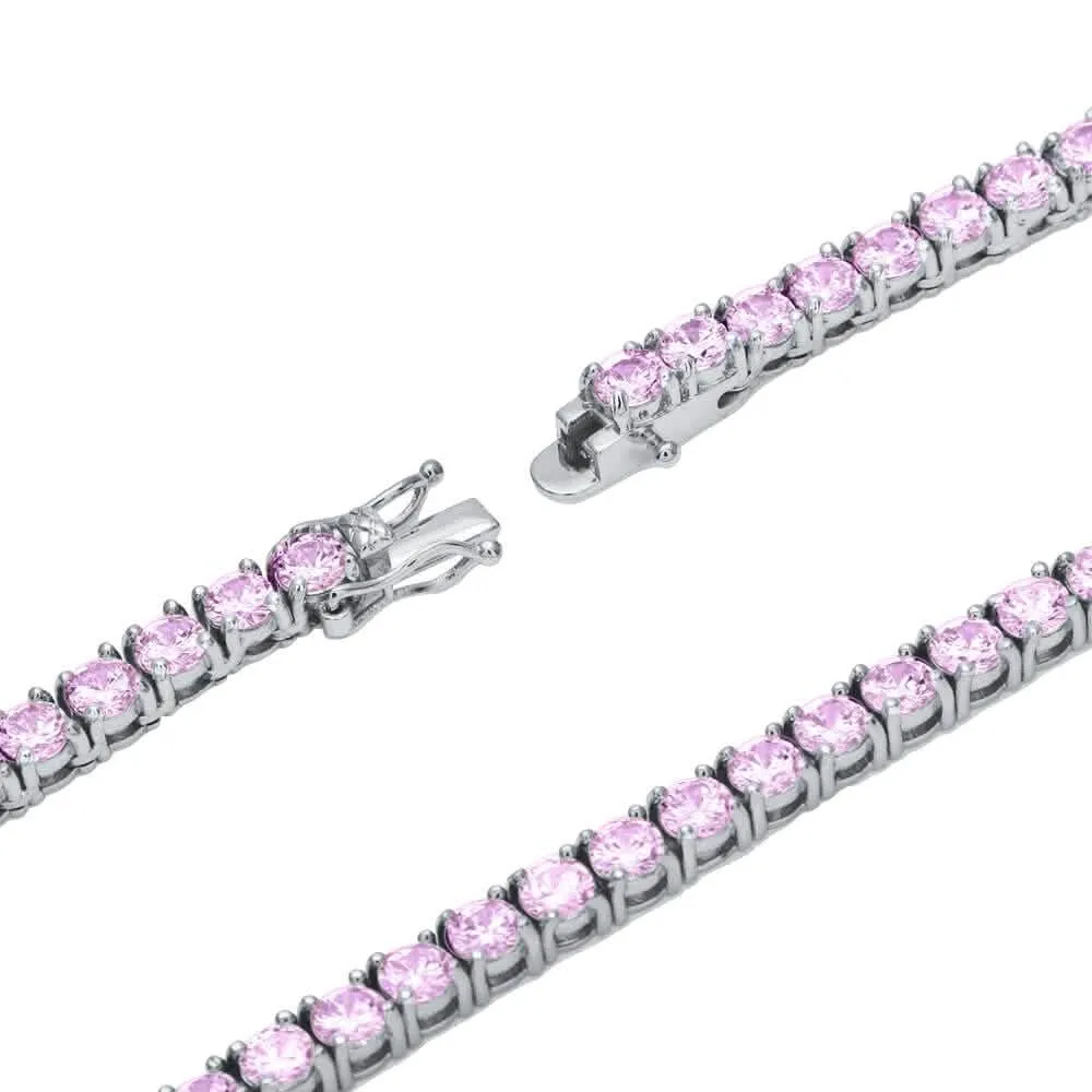 Elegant 3MM 925 Silver Tennis Choker