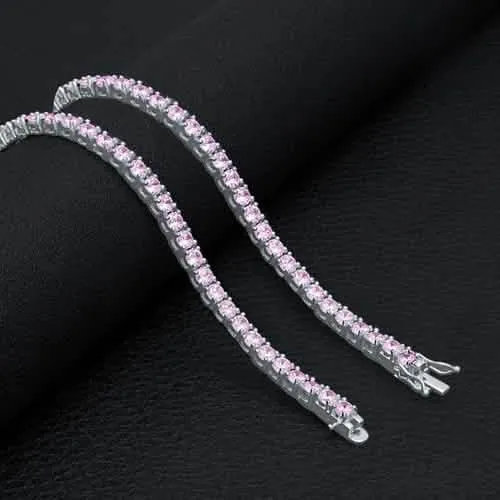 Elegant 3MM 925 Silver Tennis Choker