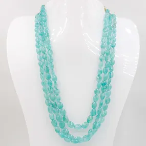 Emerald Beaded Necklace Gemstone Necklace Layered Necklace Long Necklace Green Necklace Indian Necklace Sarafa Necklace SKU: 6143082
