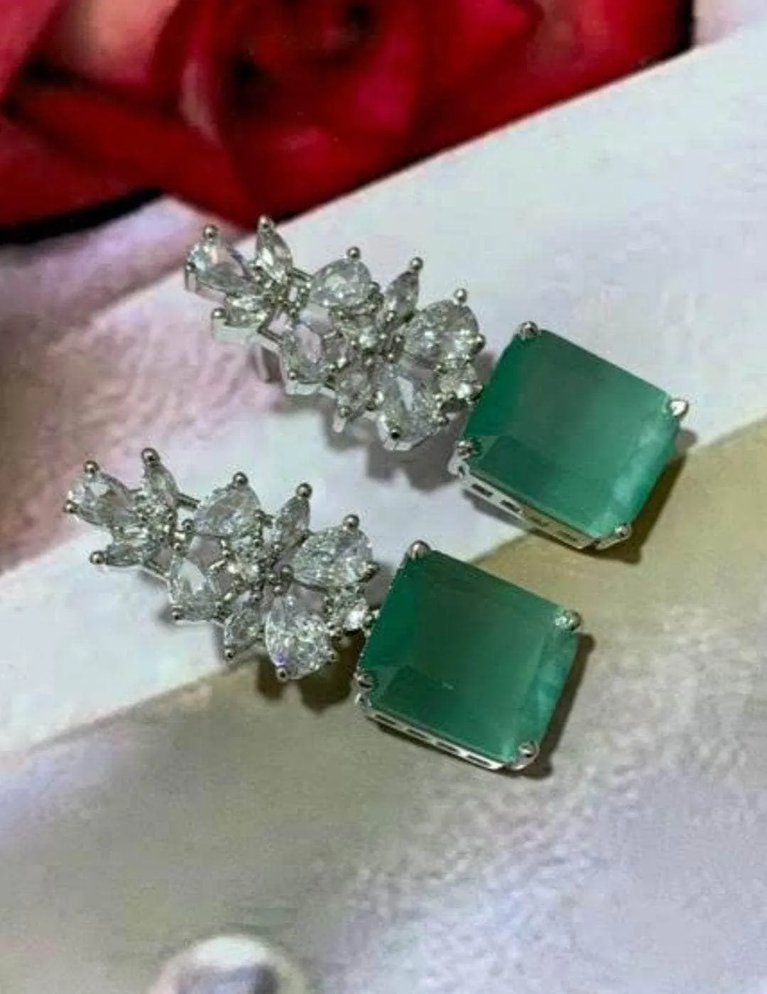 Emerald Drop Earring