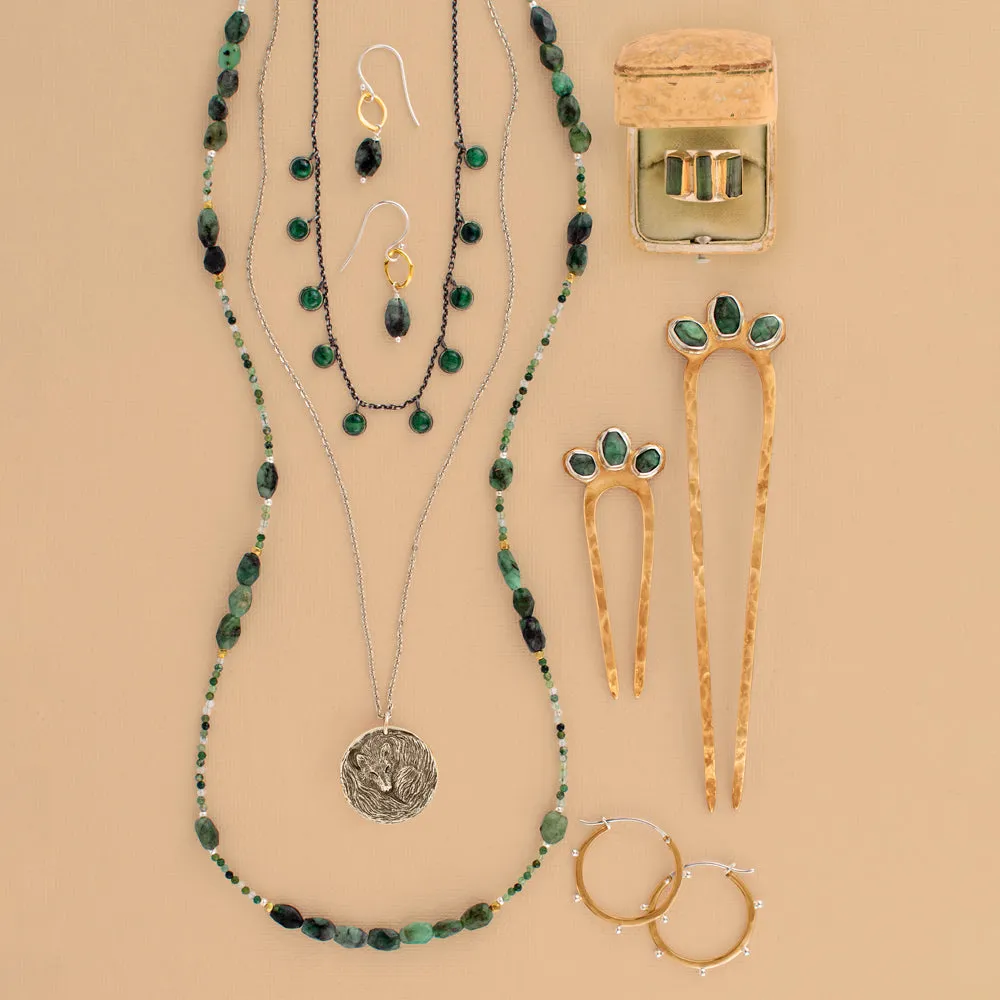 Emerald Empire Hair Pin - Large  | Available to ship January 23, 2025