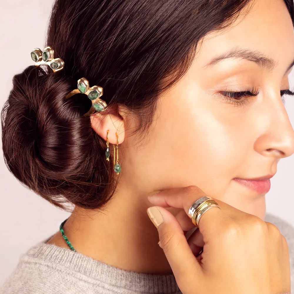 Emerald Empire Hair Pin - Large  | Available to ship January 23, 2025