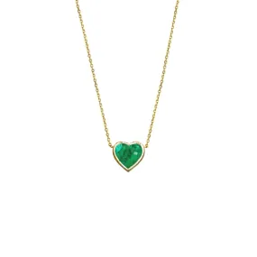 Emerald Heart Necklace