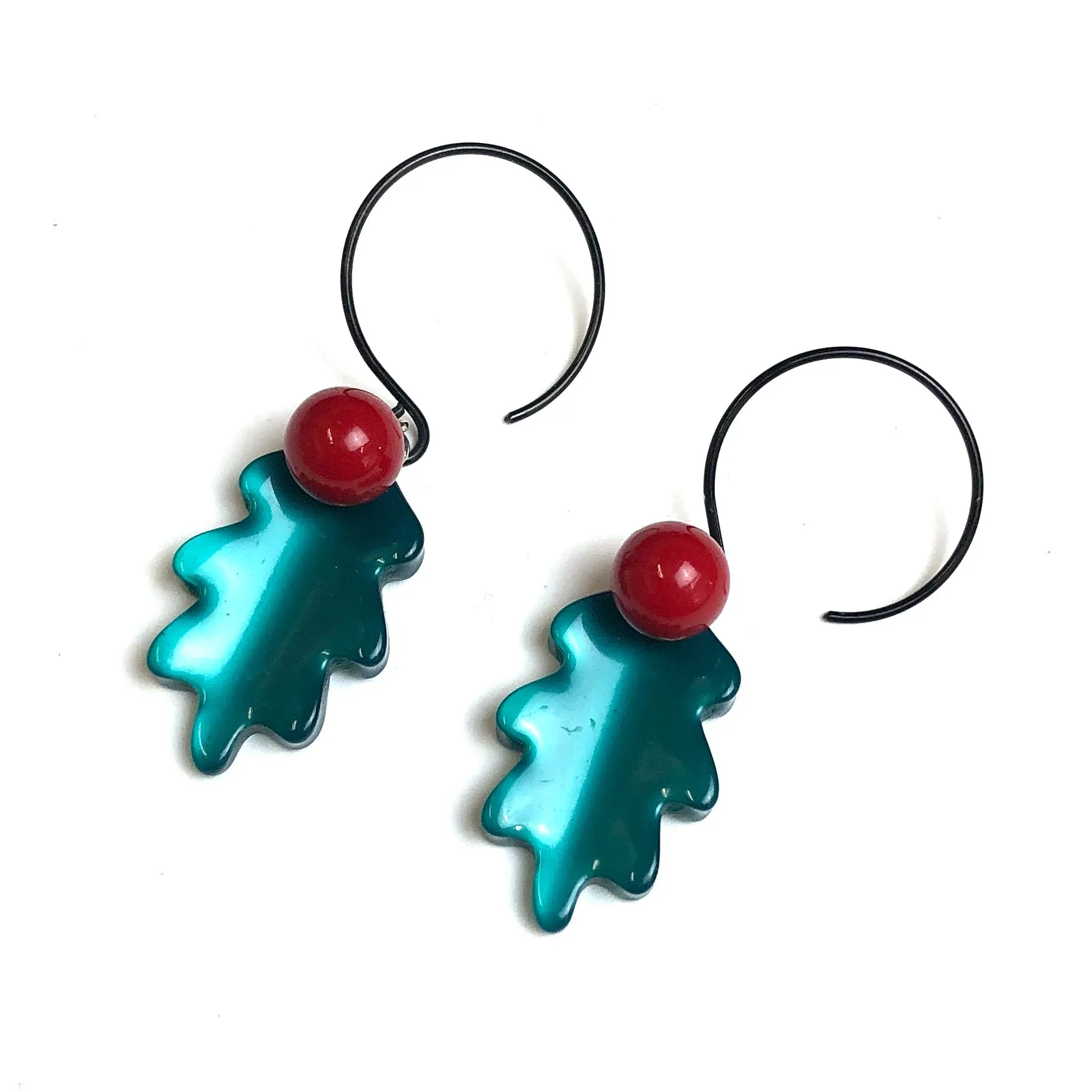 Emerald Moonglow Holly Drop Earrings