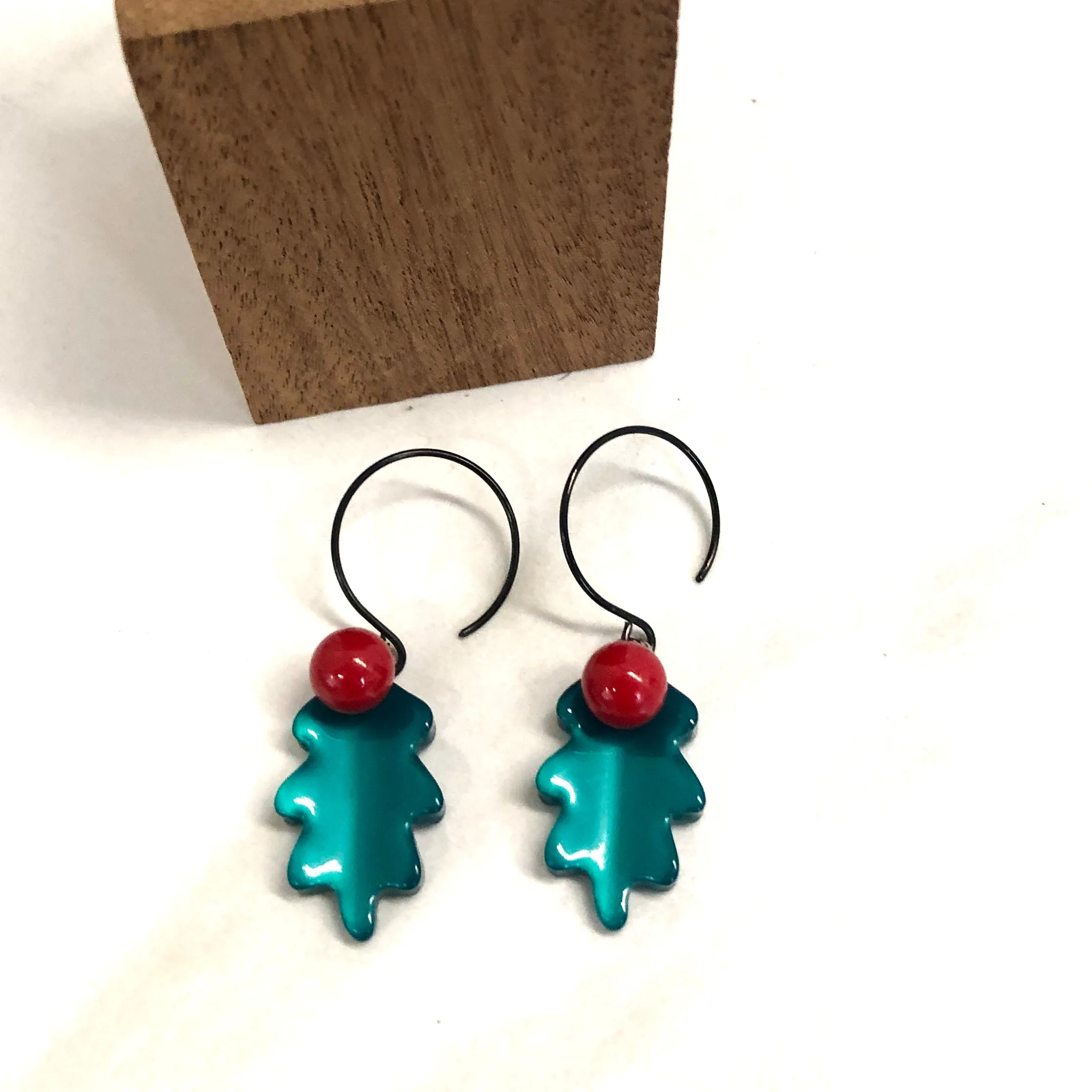 Emerald Moonglow Holly Drop Earrings