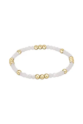 Enewton Worthy Pattern 3mm Bead Bracelet - Moonstone