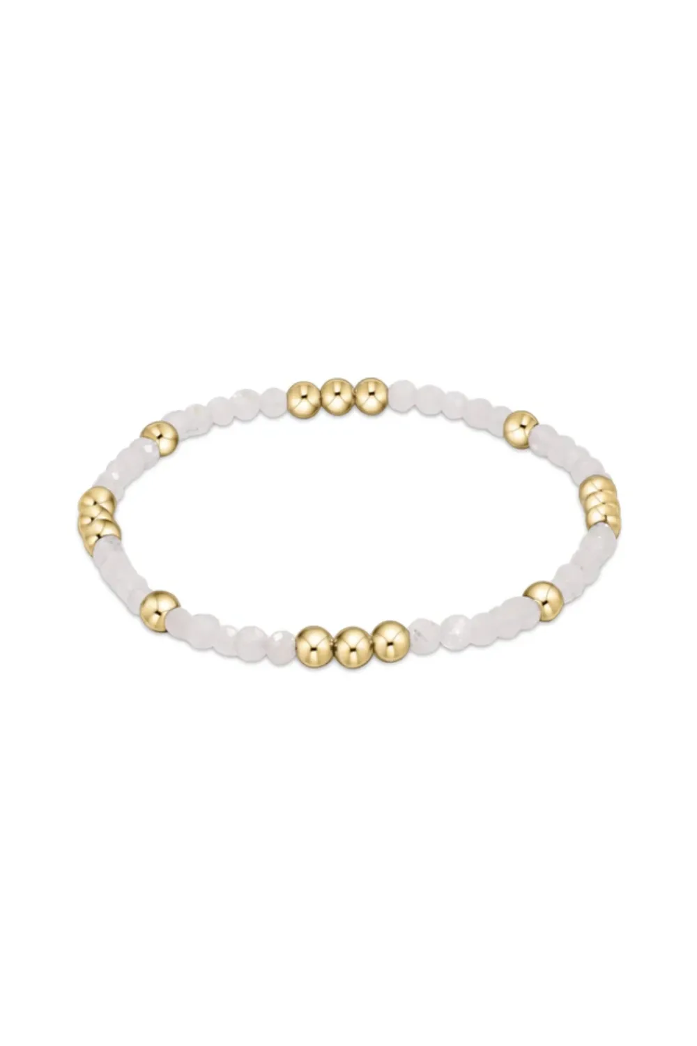 Enewton Worthy Pattern 3mm Bead Bracelet - Moonstone