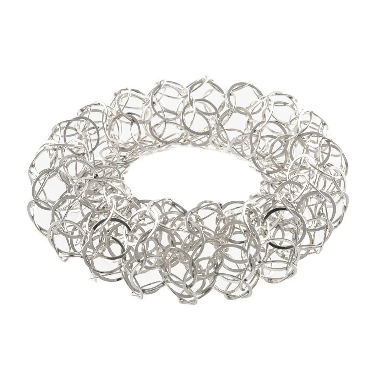 Ervine cuff, silver or oxidised silver