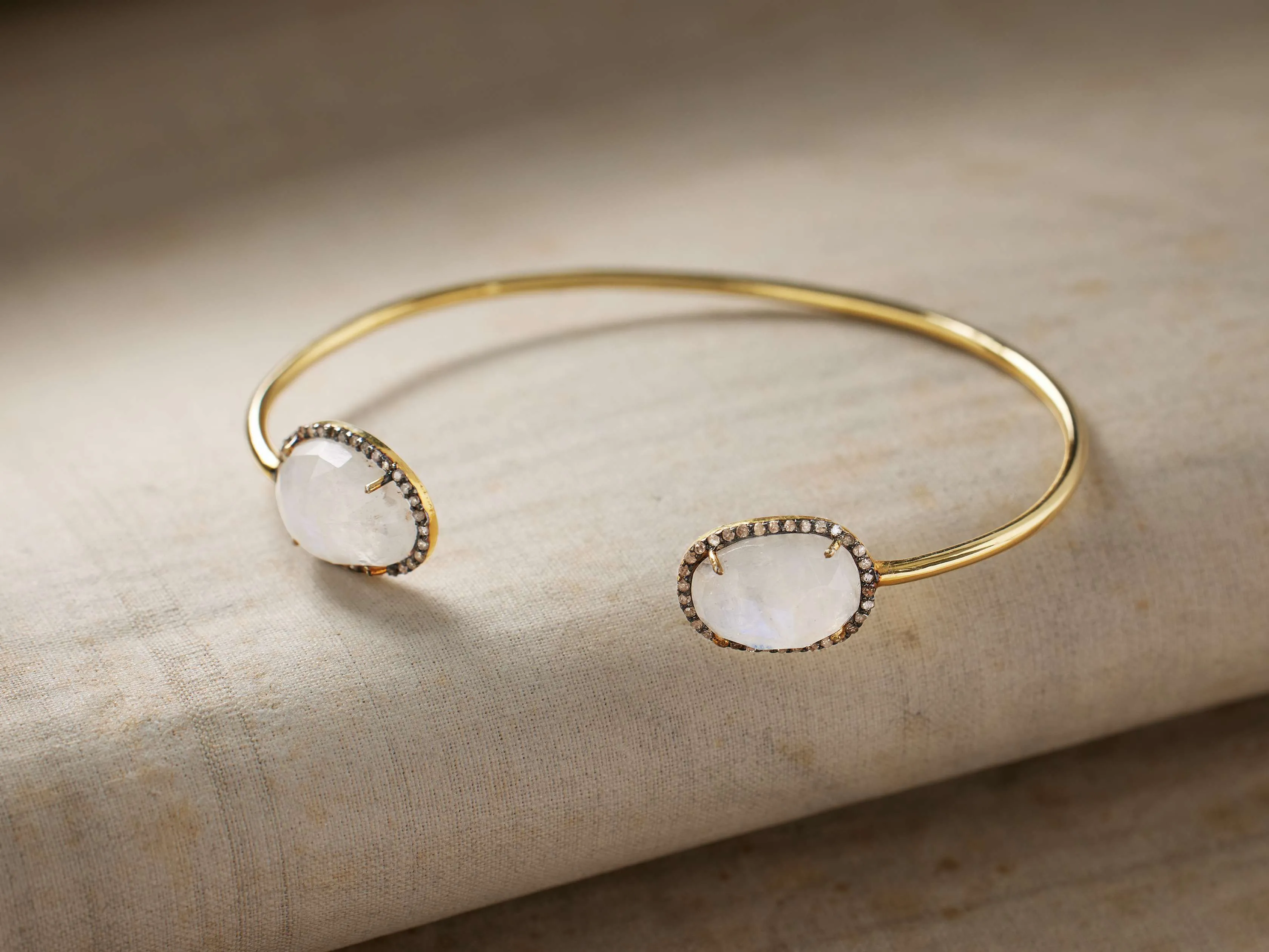 Evelina Moonstone Cuff