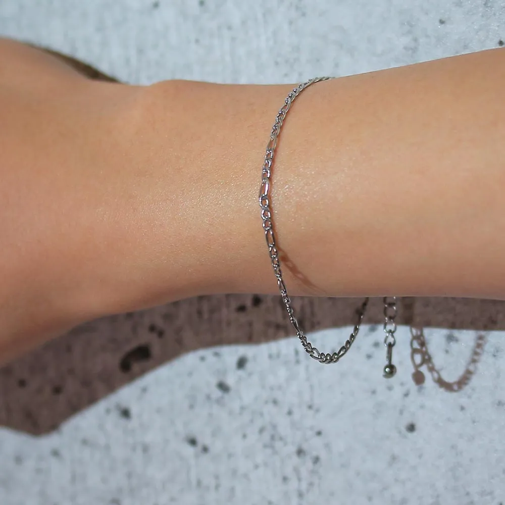 Figaro Chain SS Bracelet
