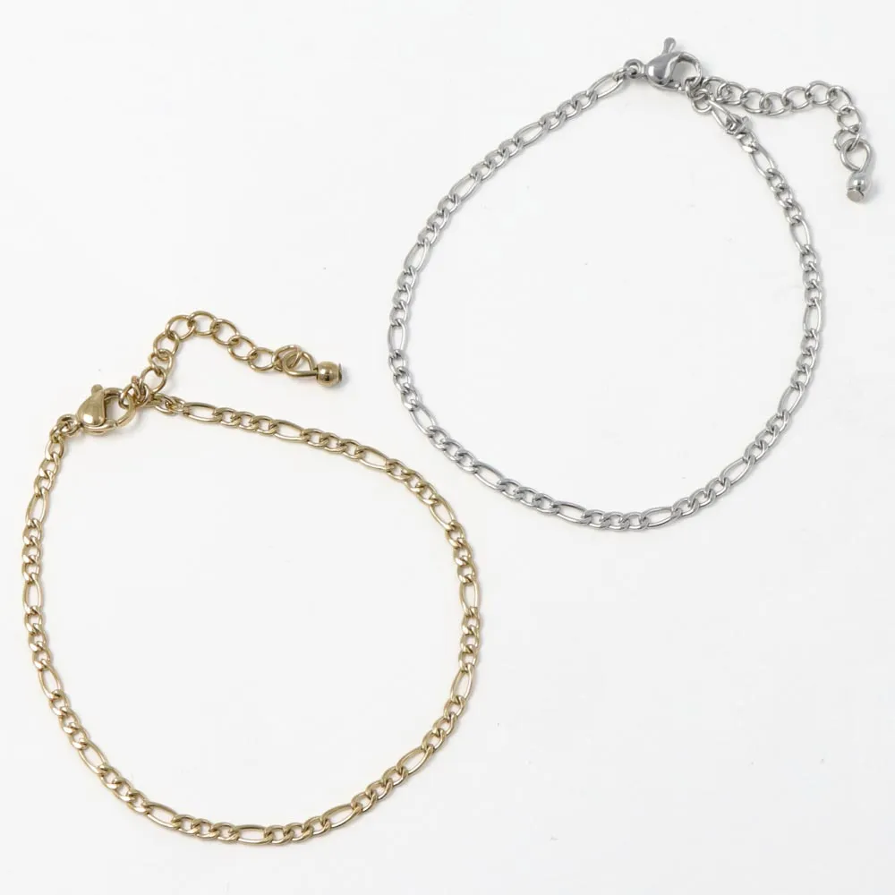 Figaro Chain SS Bracelet