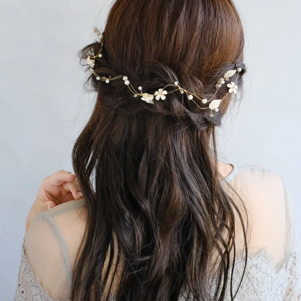 Flower and Leaf hair Vine