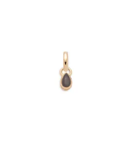Forever & Always a Pair - Love : 0.5ct Grey Moonstone Pear Pendant with Annex Link
