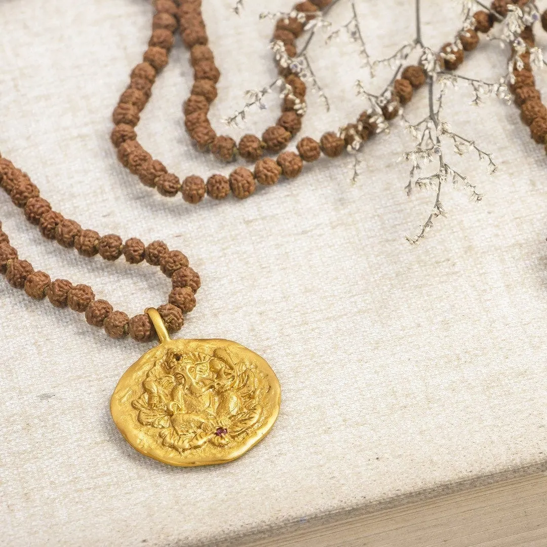 Ganapati • Necklace with Rudraksha