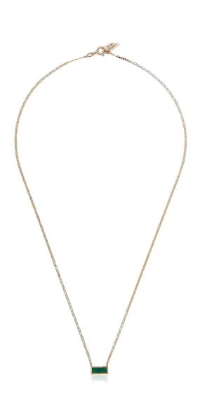 Gemstone Valentino Necklace Green Agate