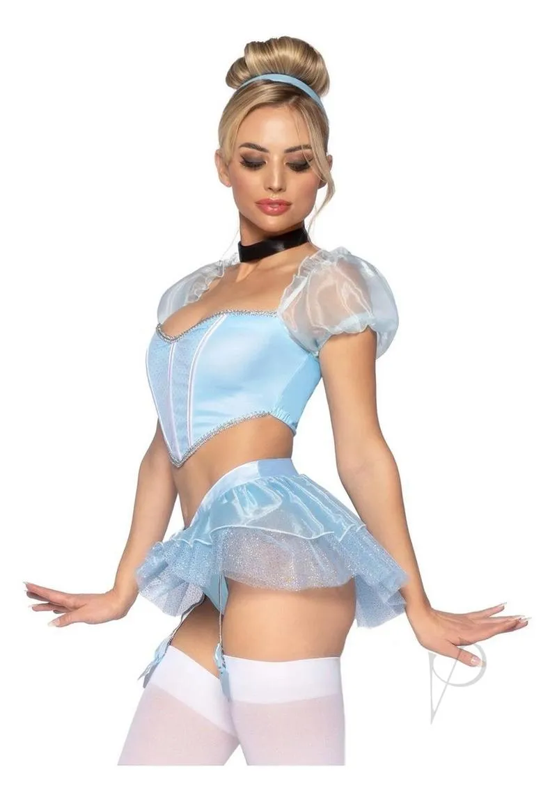 Glass Slipper Cinderella 4pc Sm Blu