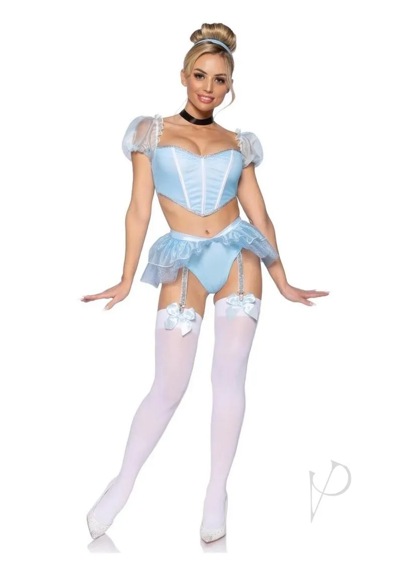 Glass Slipper Cinderella 4pc Sm Blu