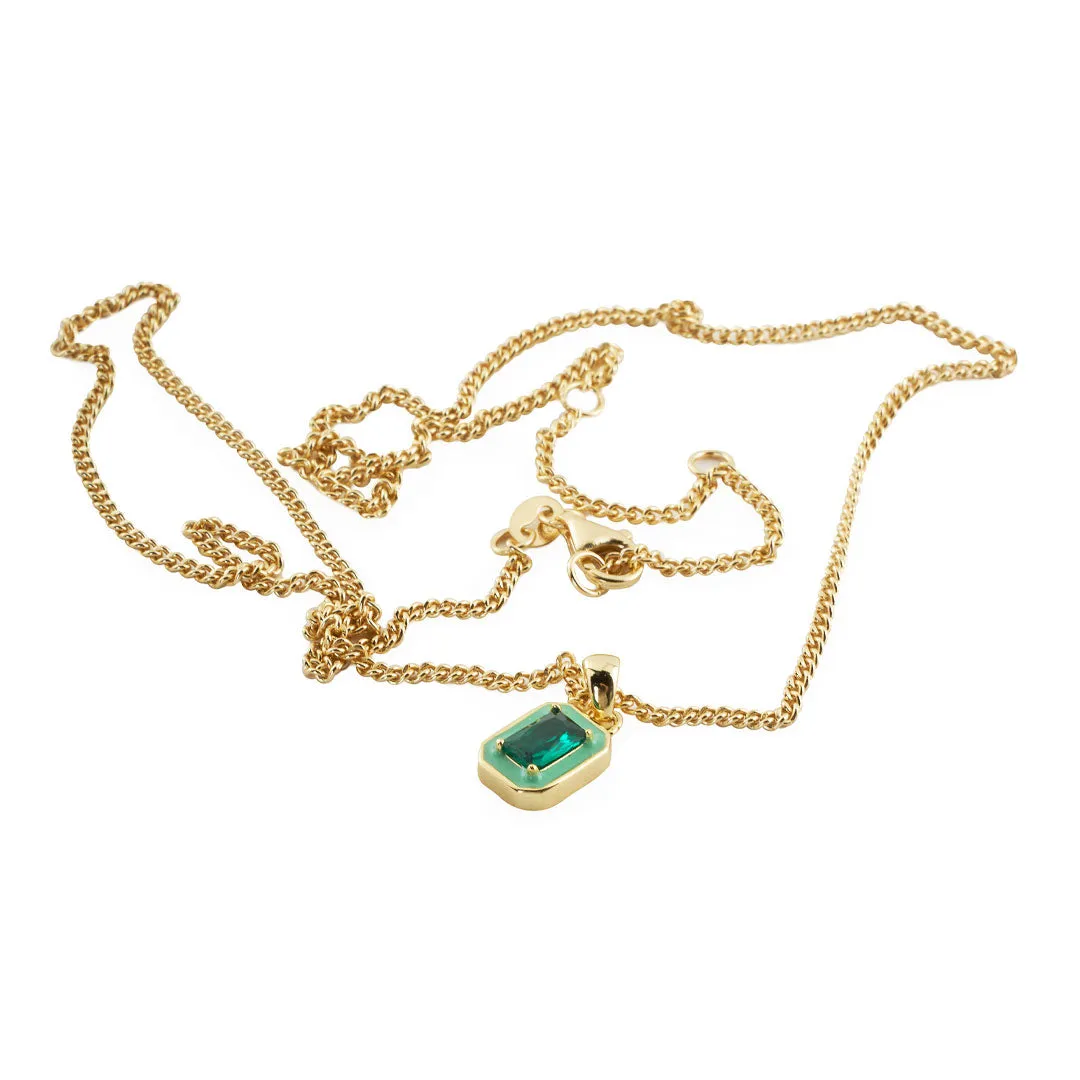 Gold Green Blush Necklace - Limited Edition