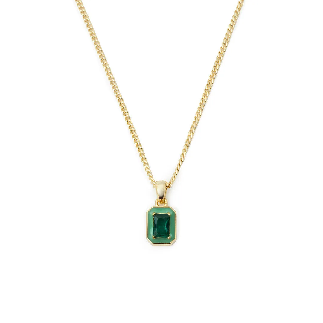 Gold Green Blush Necklace - Limited Edition