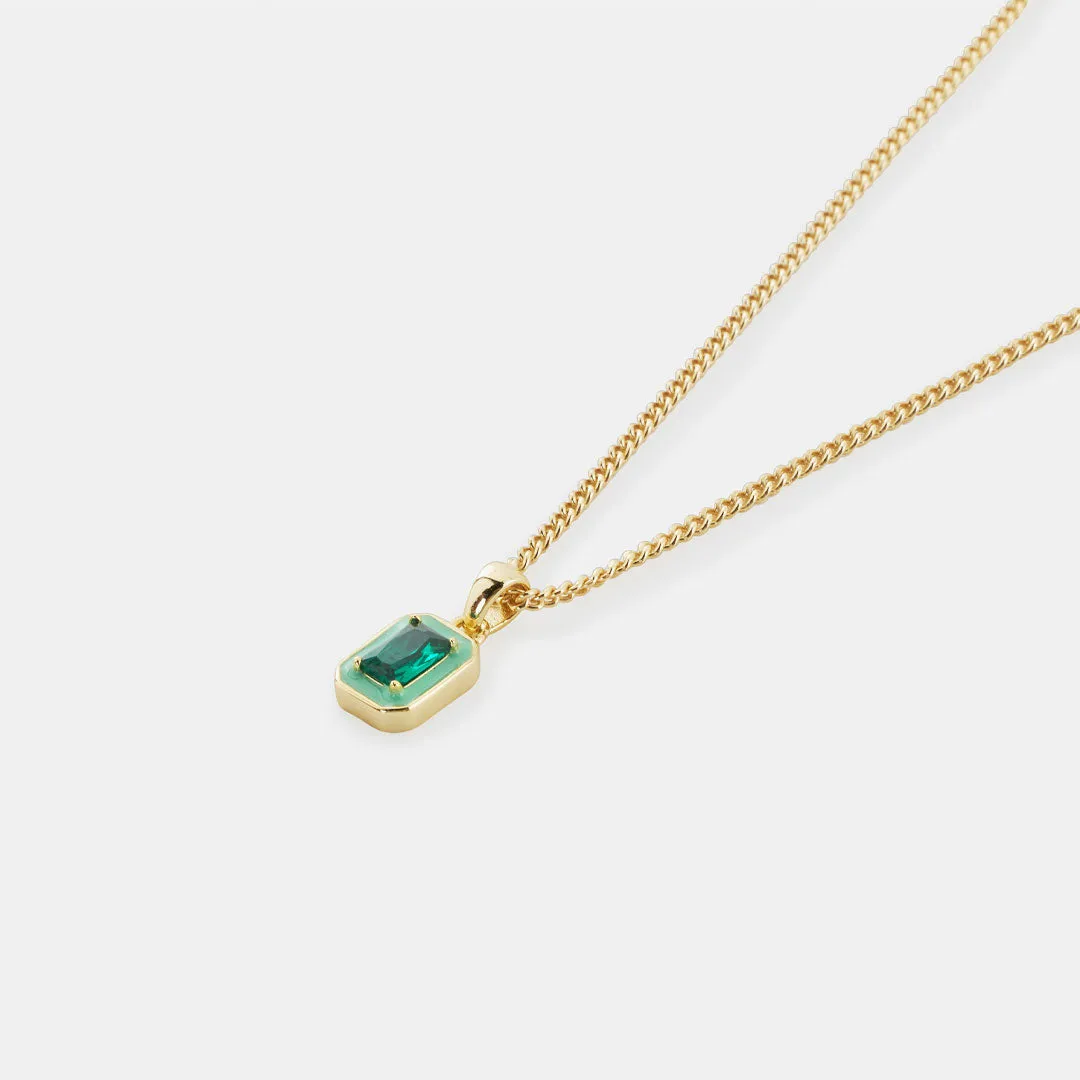 Gold Green Blush Necklace - Limited Edition