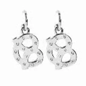 Gold Sister Sweetheart Lover Earrings Silver