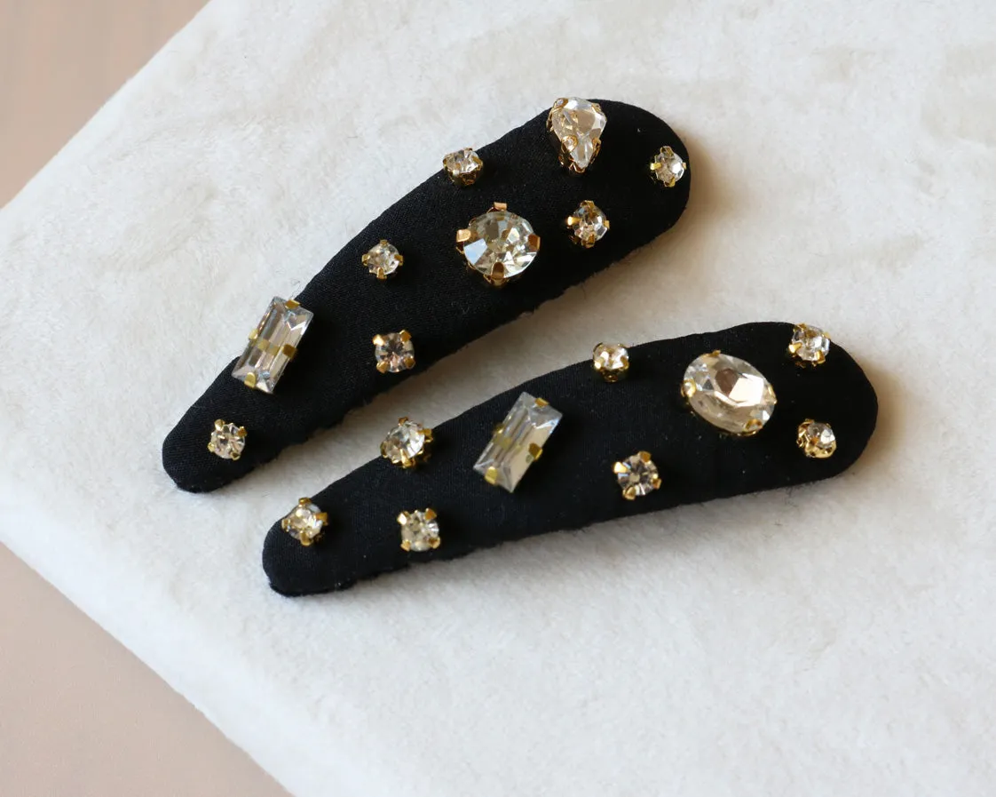 Hair Pin Black Gold 