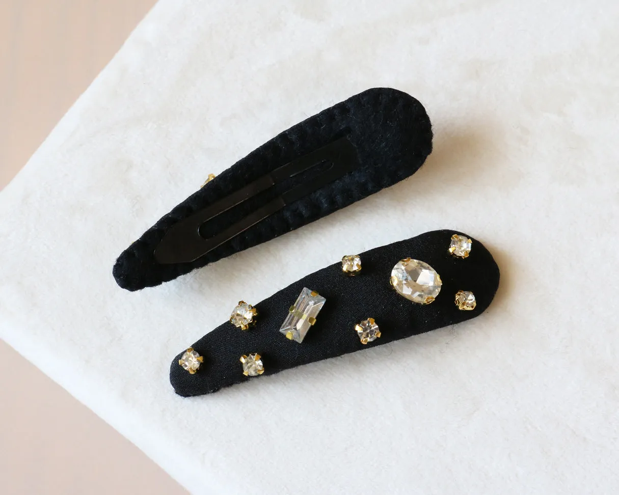 Hair Pin Black Gold 