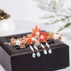 Hair Pin: Maple Leaves