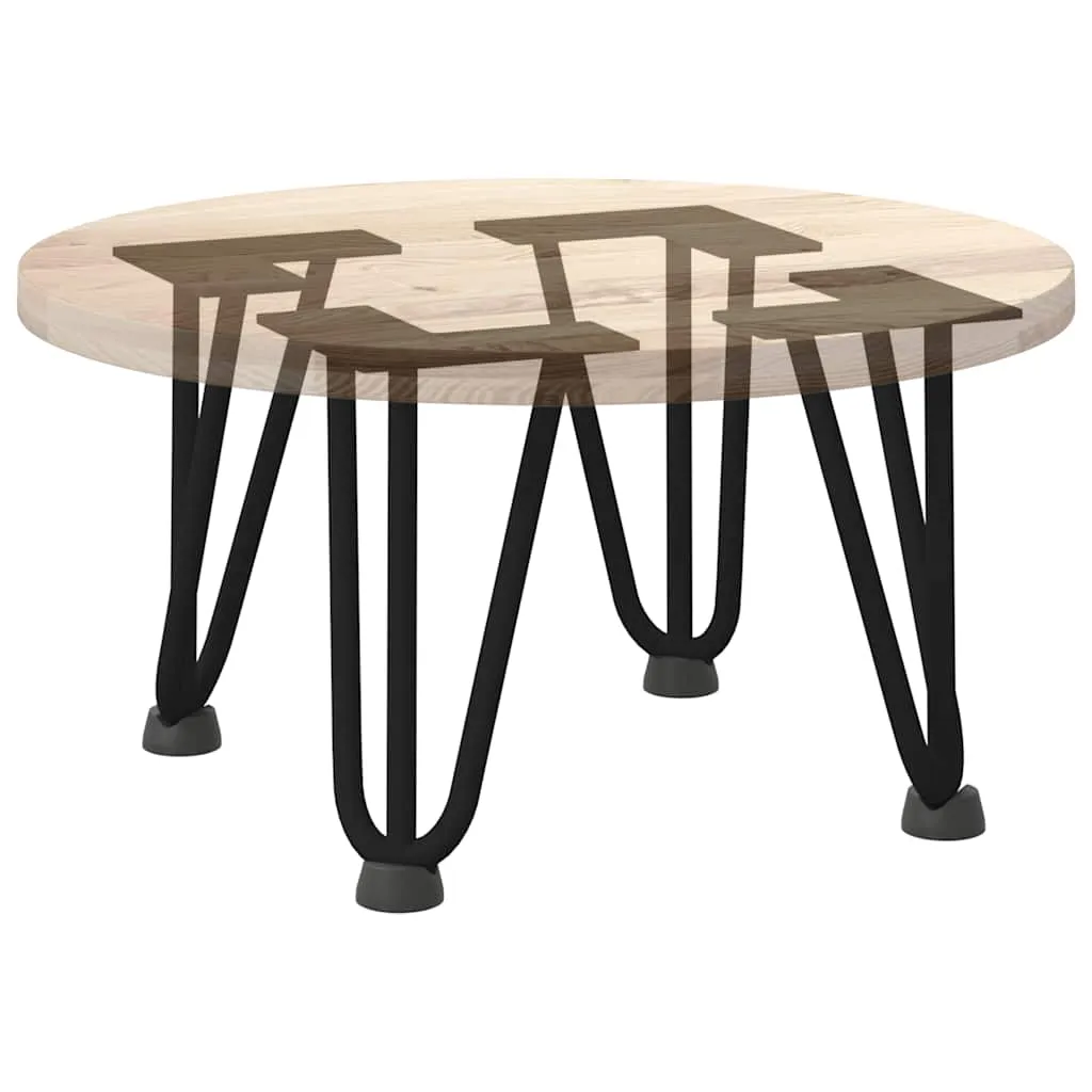 Hairpin Table Legs 4 pcs Black 20 cm Solid Steel