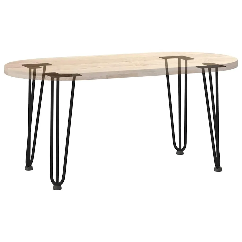 Hairpin Table Legs 4 pcs Black 42 cm Solid Steel