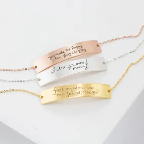 Handwriting Bar Bracelet