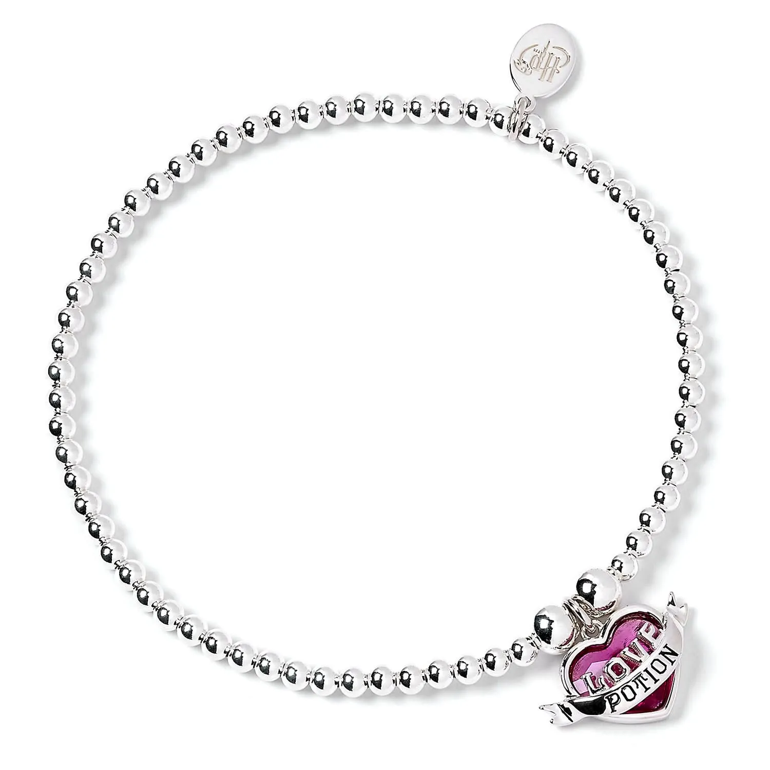 Harry Potter Sterling Silver Ball Bead Love Potion Charm Silver Bracelet HPSB053
