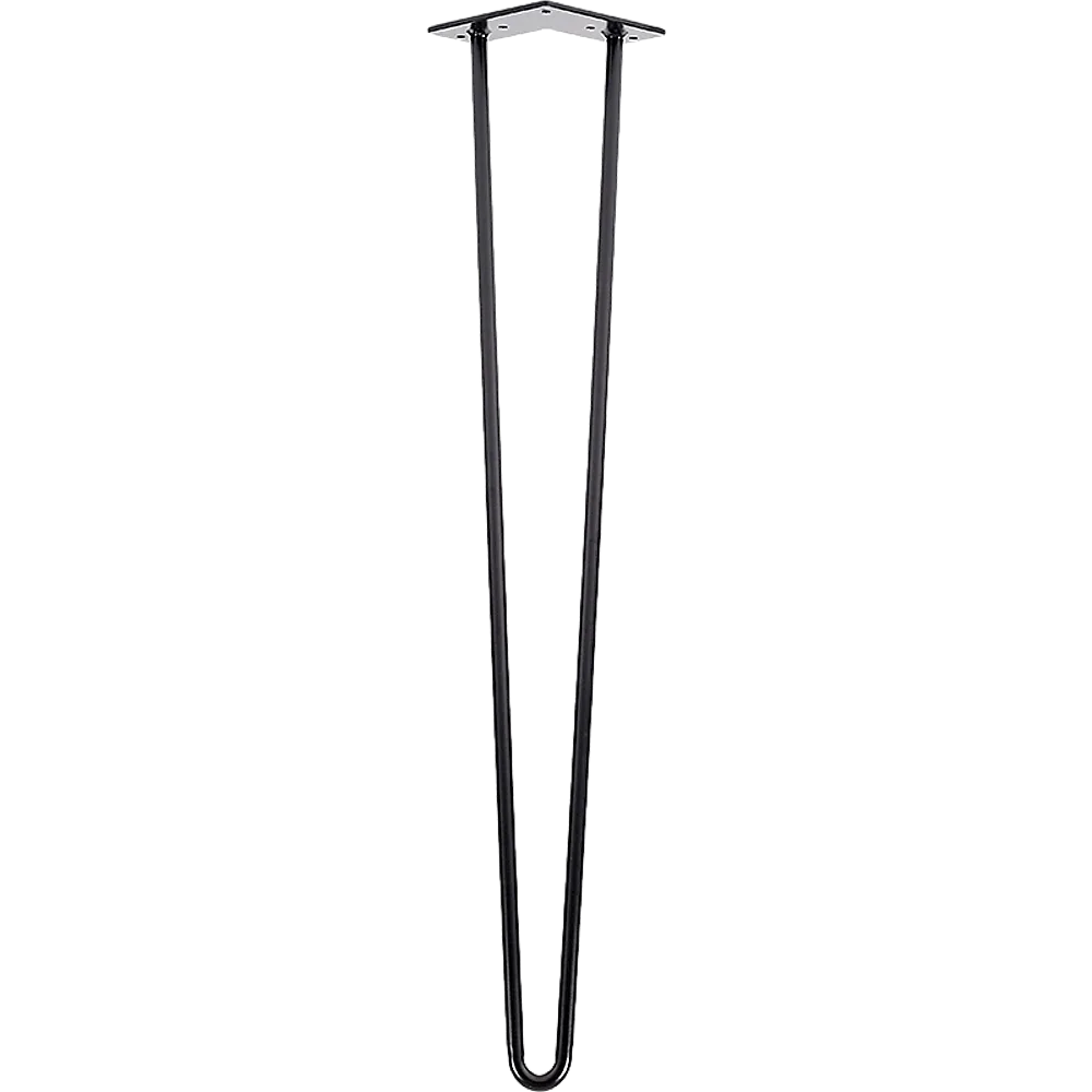 Heavy-Duty Powder-Coated Steel Hairpin Table Legs - Set of 4 (71cm) by Della Francesca