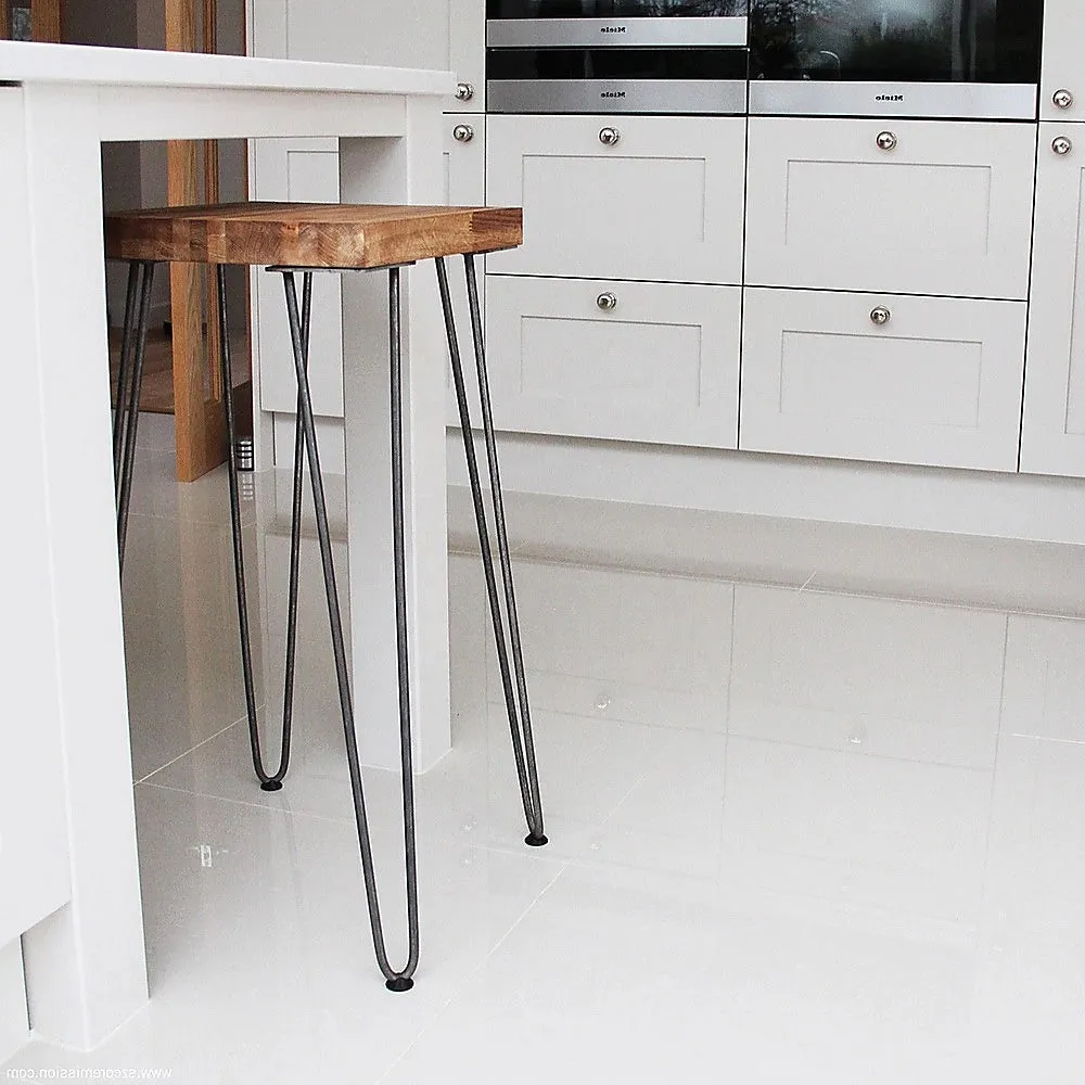 Heavy-Duty Powder-Coated Steel Hairpin Table Legs - Set of 4 (71cm) by Della Francesca