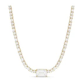 High Jewellery Collection Emerald Cut Diamond Necklace | 18K Yellow Gold