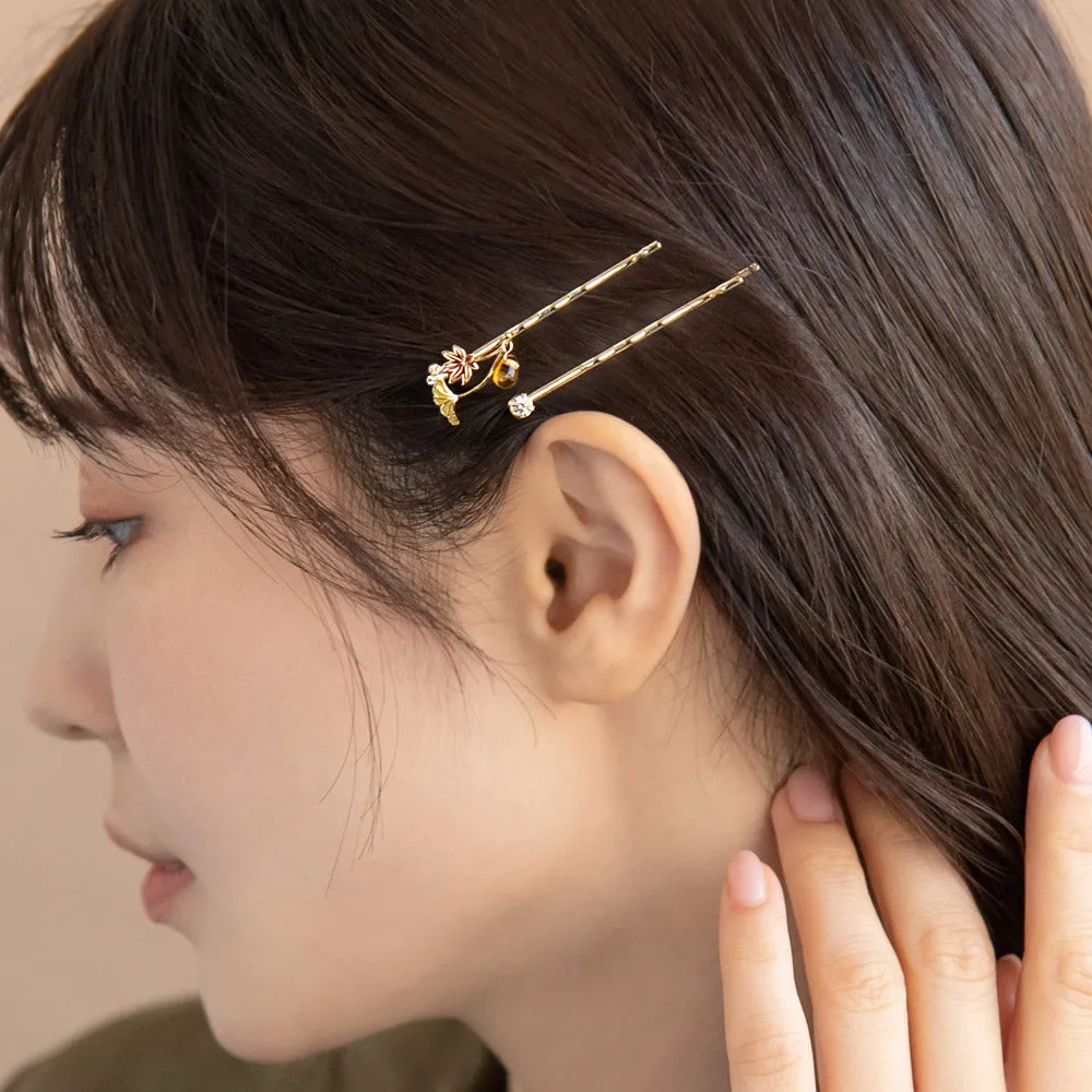 Icho and Momiji Hairpin Set