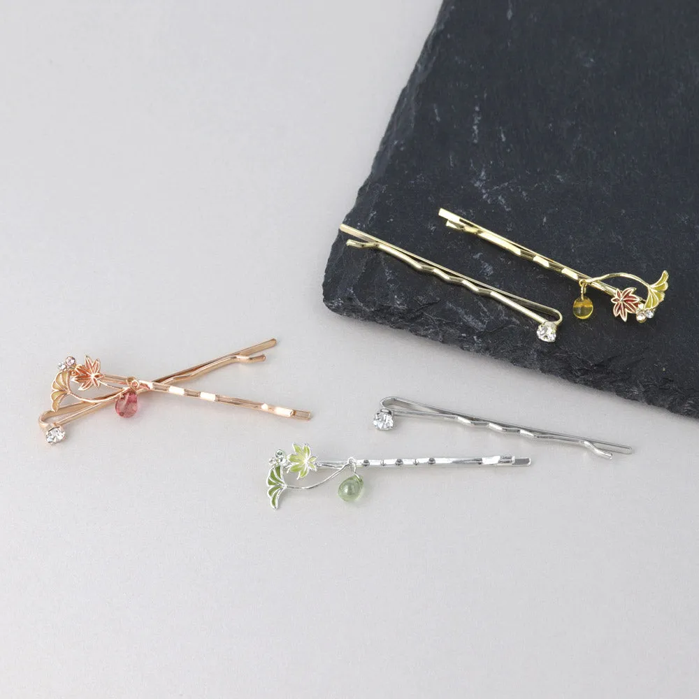 Icho and Momiji Hairpin Set