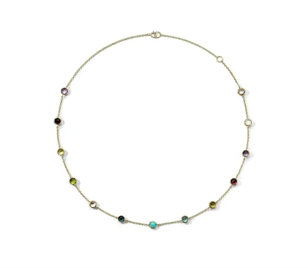 Ippolita 18k Yellow Gold Lollipop Multi-Stone Station Necklace