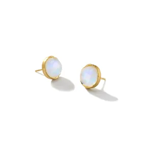 Irene Neuwirth Rainbow Moonstone Stud Earrings
