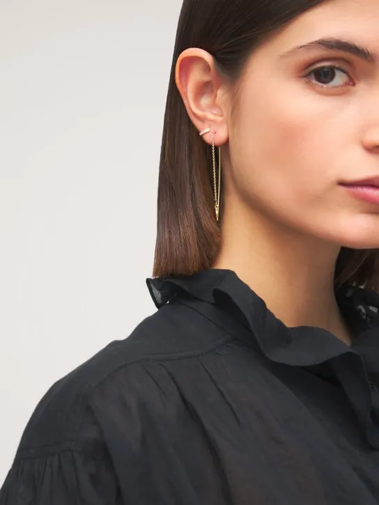 Isabel Marant   Casablanca mismatched earrings 