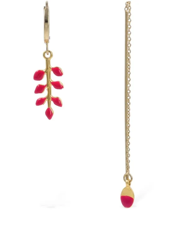 Isabel Marant   Casablanca mismatched earrings 