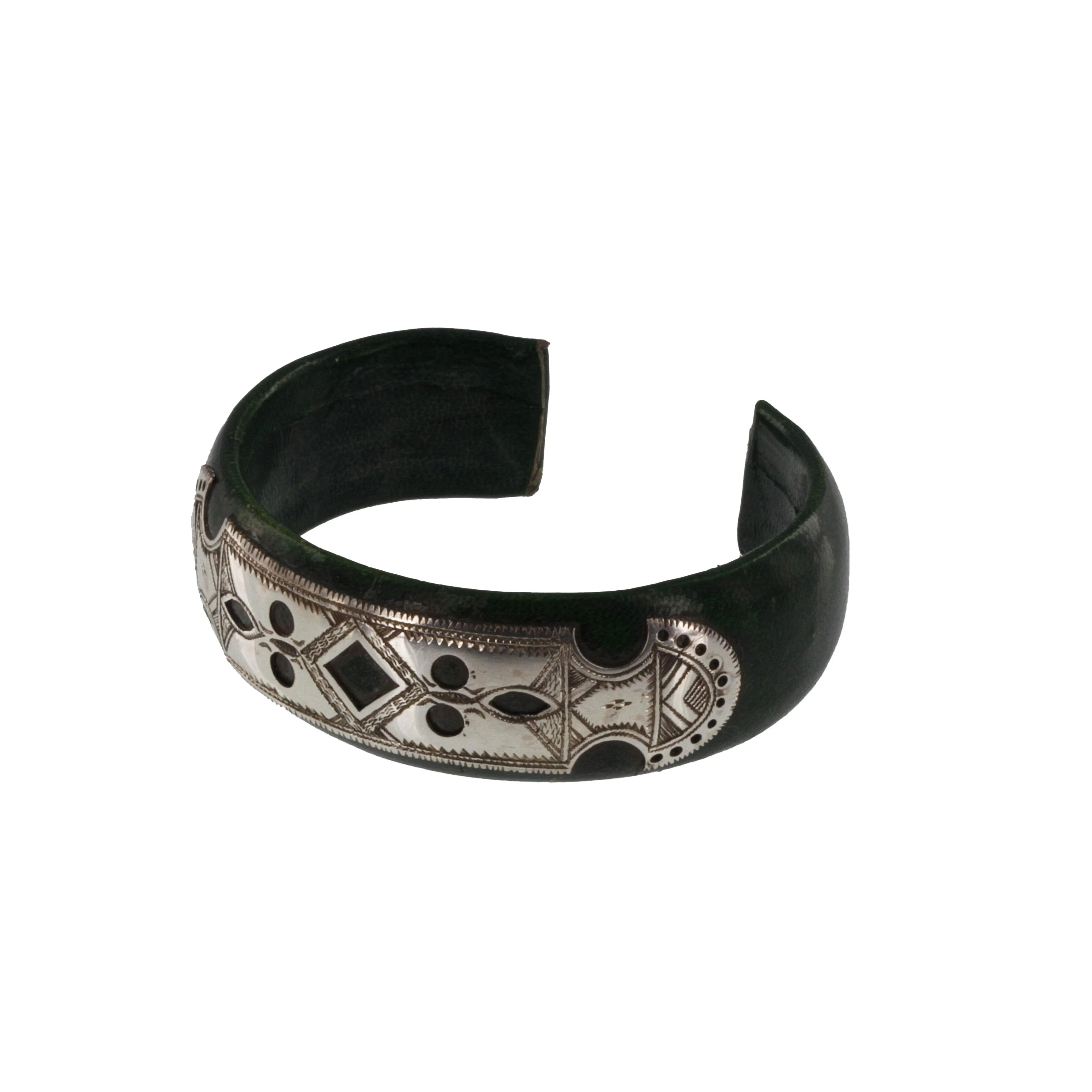ITRI Silver & Wood Etched Cuff Bracelets The Azel Collection