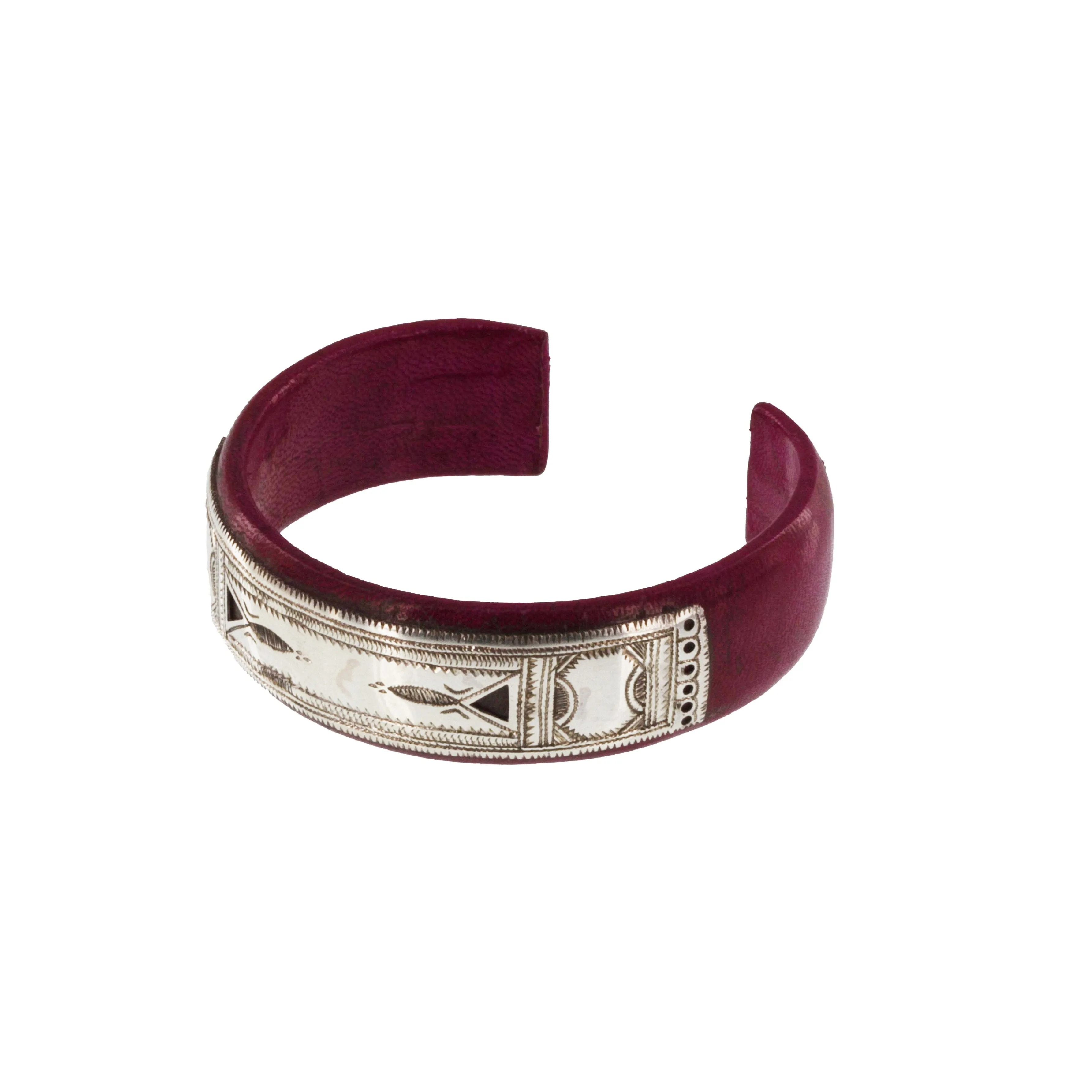 ITRI Silver & Wood Etched Cuff Bracelets The Azel Collection