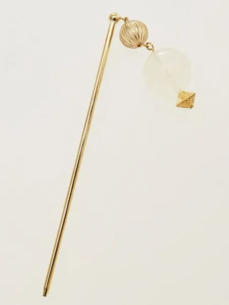 KANZASHI Hair Stick with Clear Bead Charm