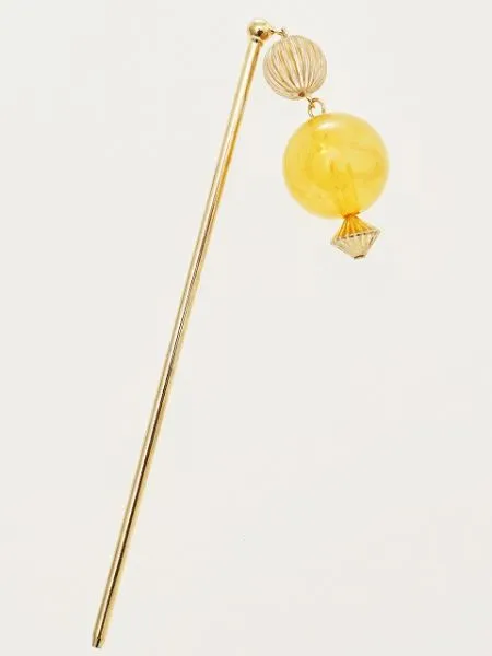 KANZASHI Hair Stick with Clear Bead Charm