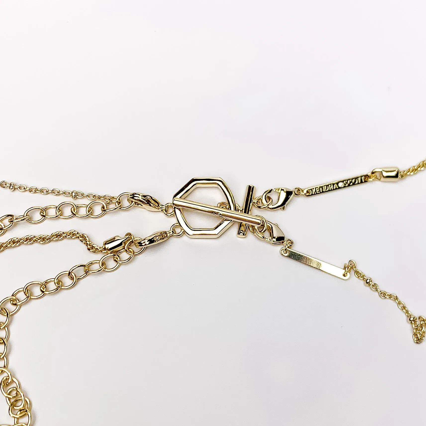Kendra Scott | Faceted Alex Gold Convertible Necklace in Rose Quartz