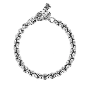 King Baby Sterling Silver Small Infinity Link Bracelet