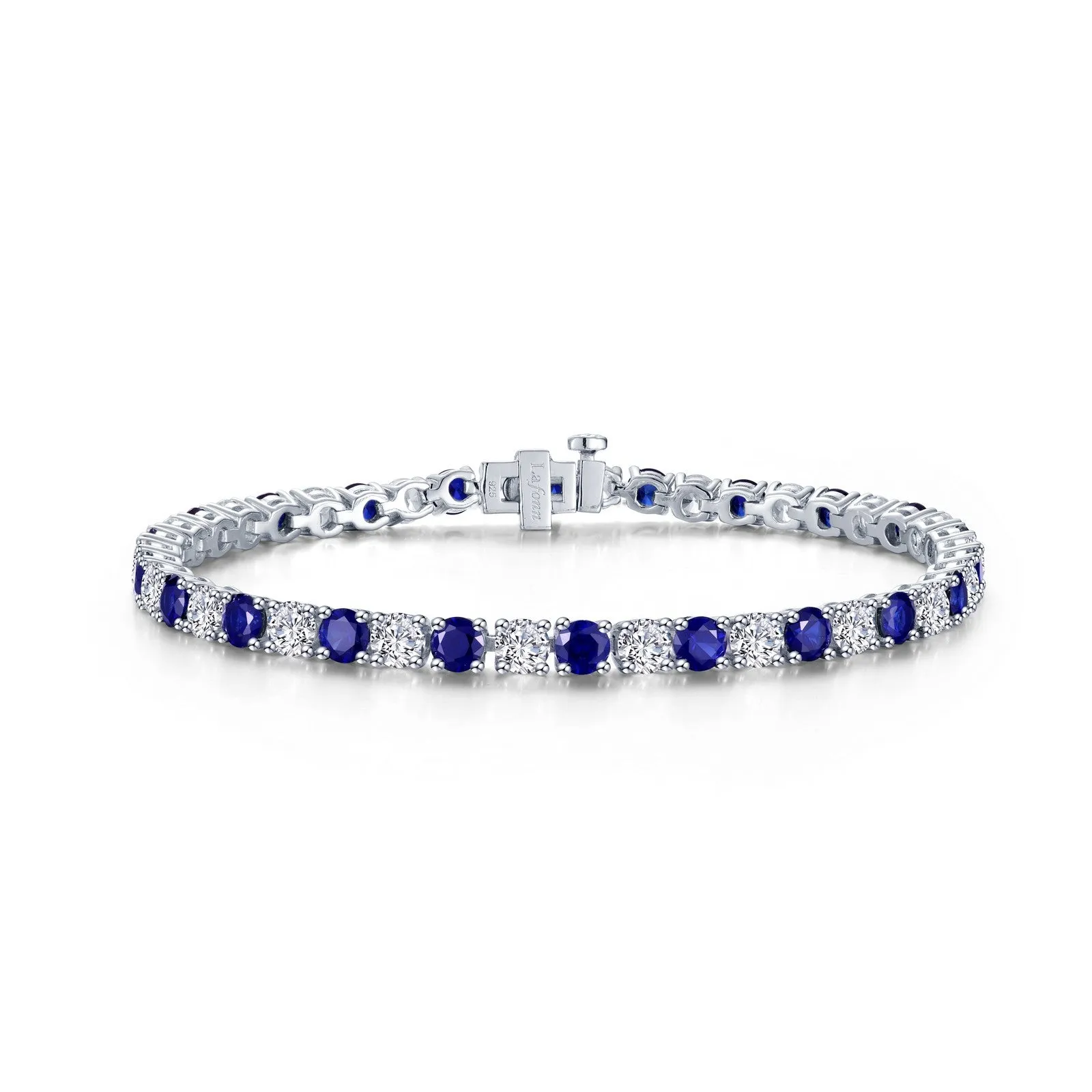Lafonn Simulated Diamond & Lab Grown Sapphire 11.00ct. Classic Tennis Bracelet SYB003SP72