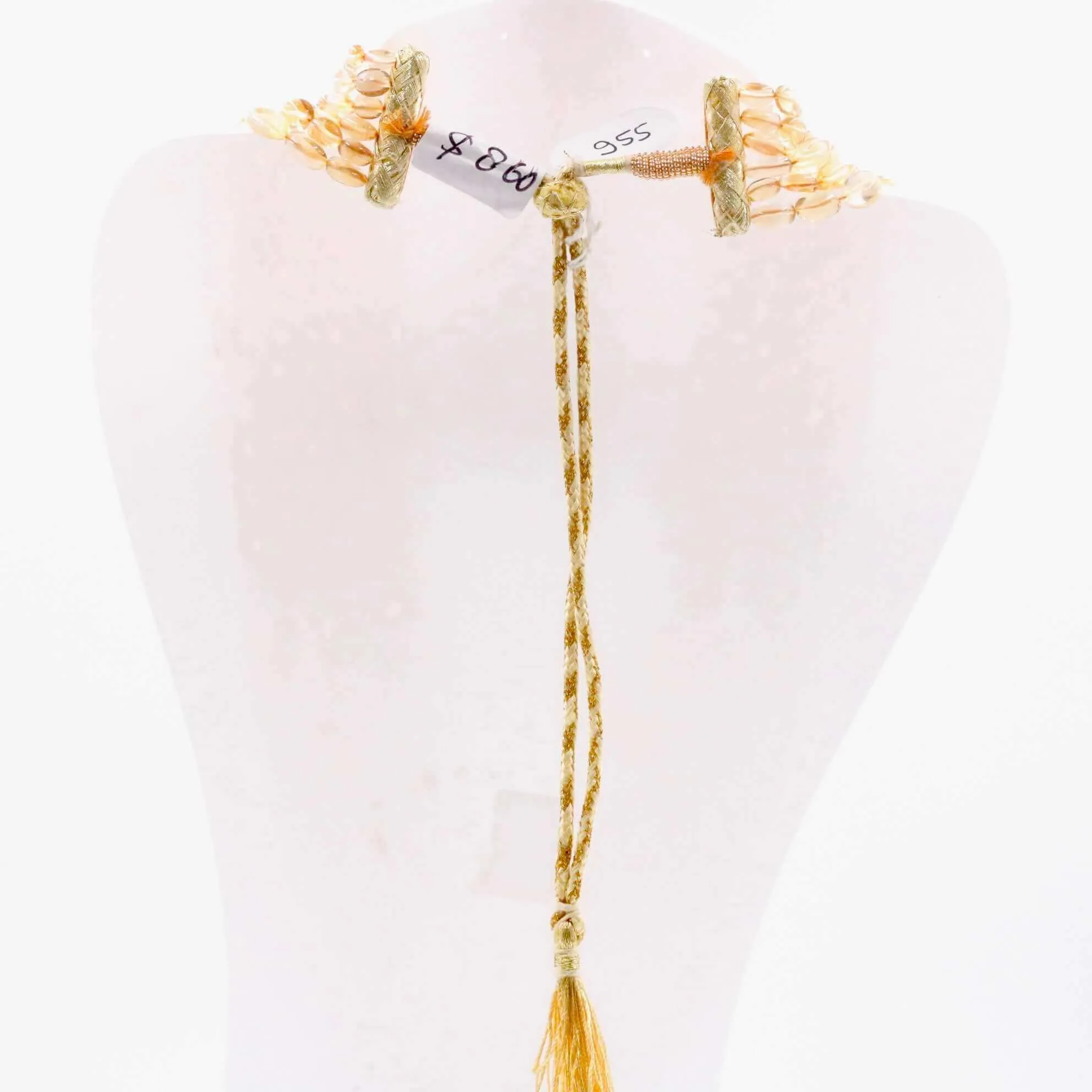Layered Citrine Beaded Necklace 6 Strand Necklace Beaded Citrine Necklace Citrine Sarafa Indian Necklace MultiStrand Quartz Necklace SKU: 6143166